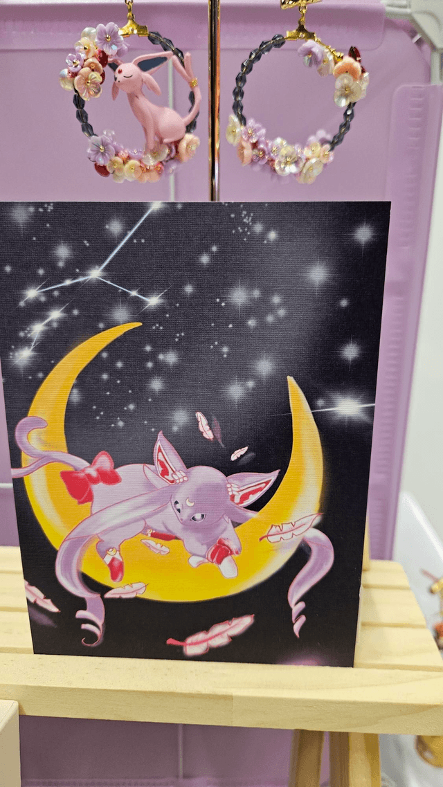A6 Postcard umbreon & espeon 