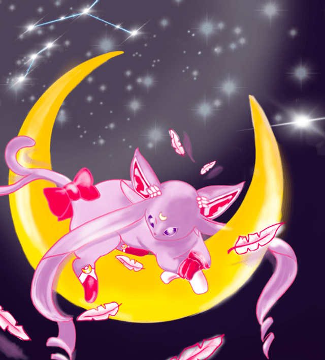 A6 Postcard umbreon & espeon 
