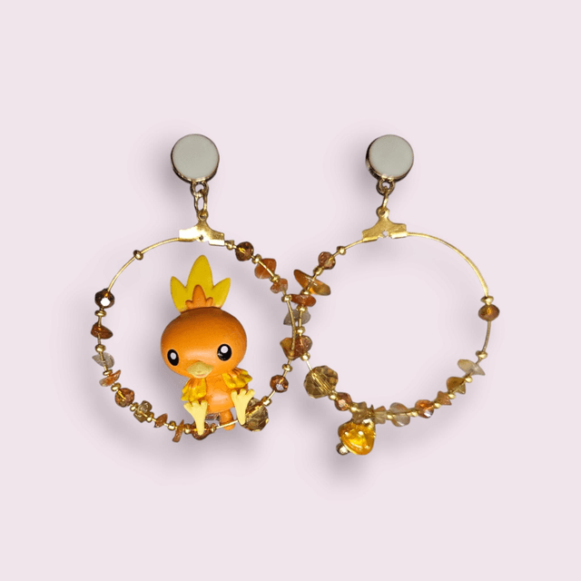 Torchic gold zirconia steen of paddenstoel