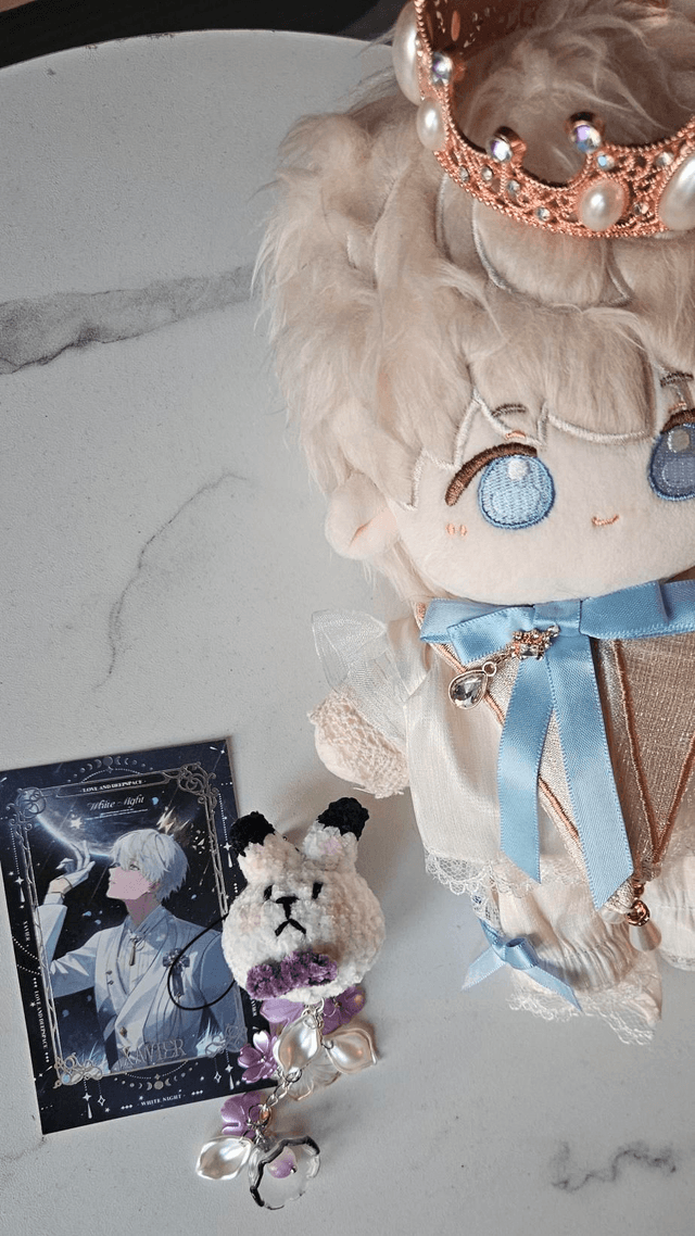 Fluffy crochet bunny 